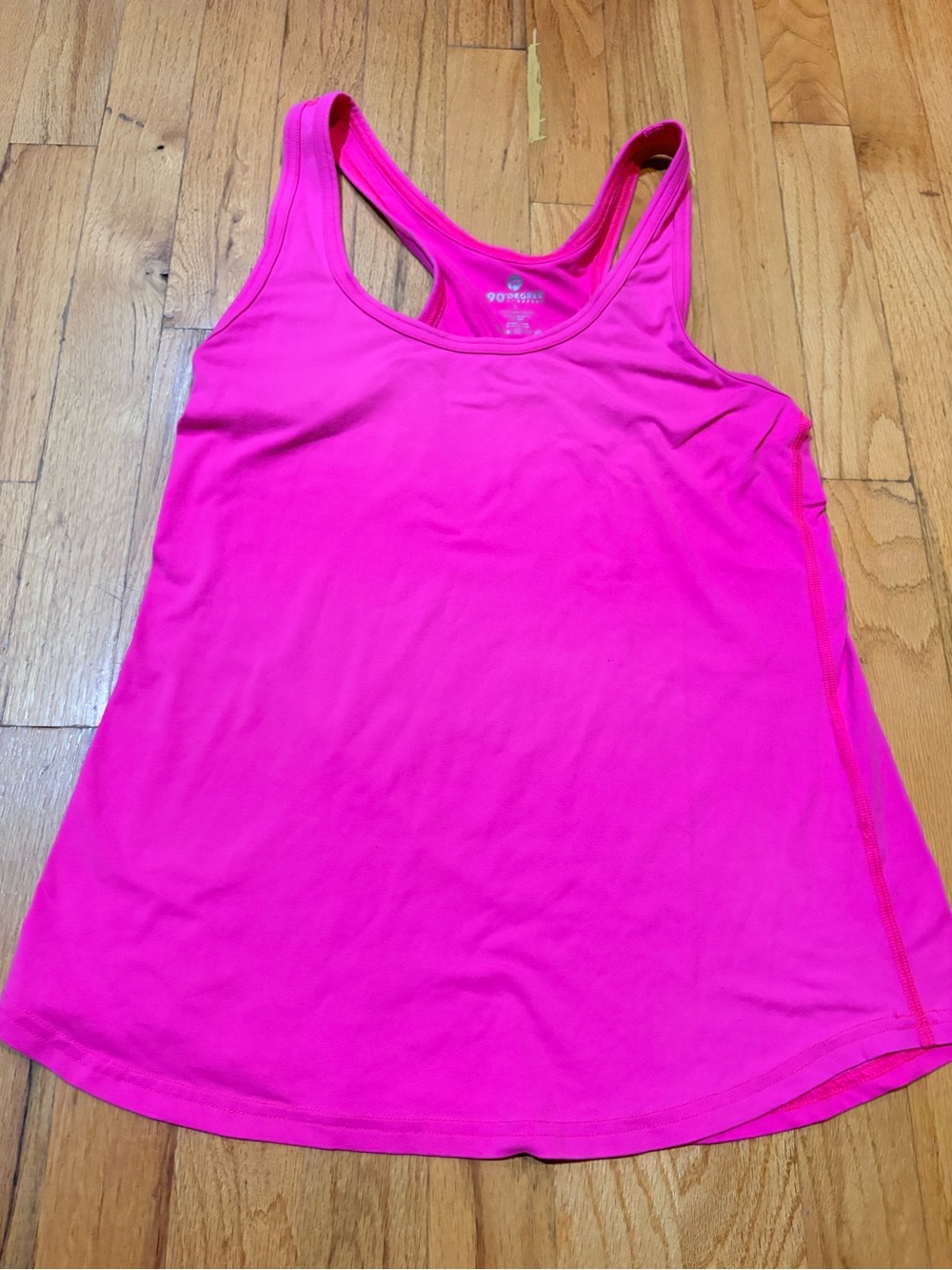 90 Degree by Reflex Hot Pink Racerback Athletic Tank Top Women’s Large Wo